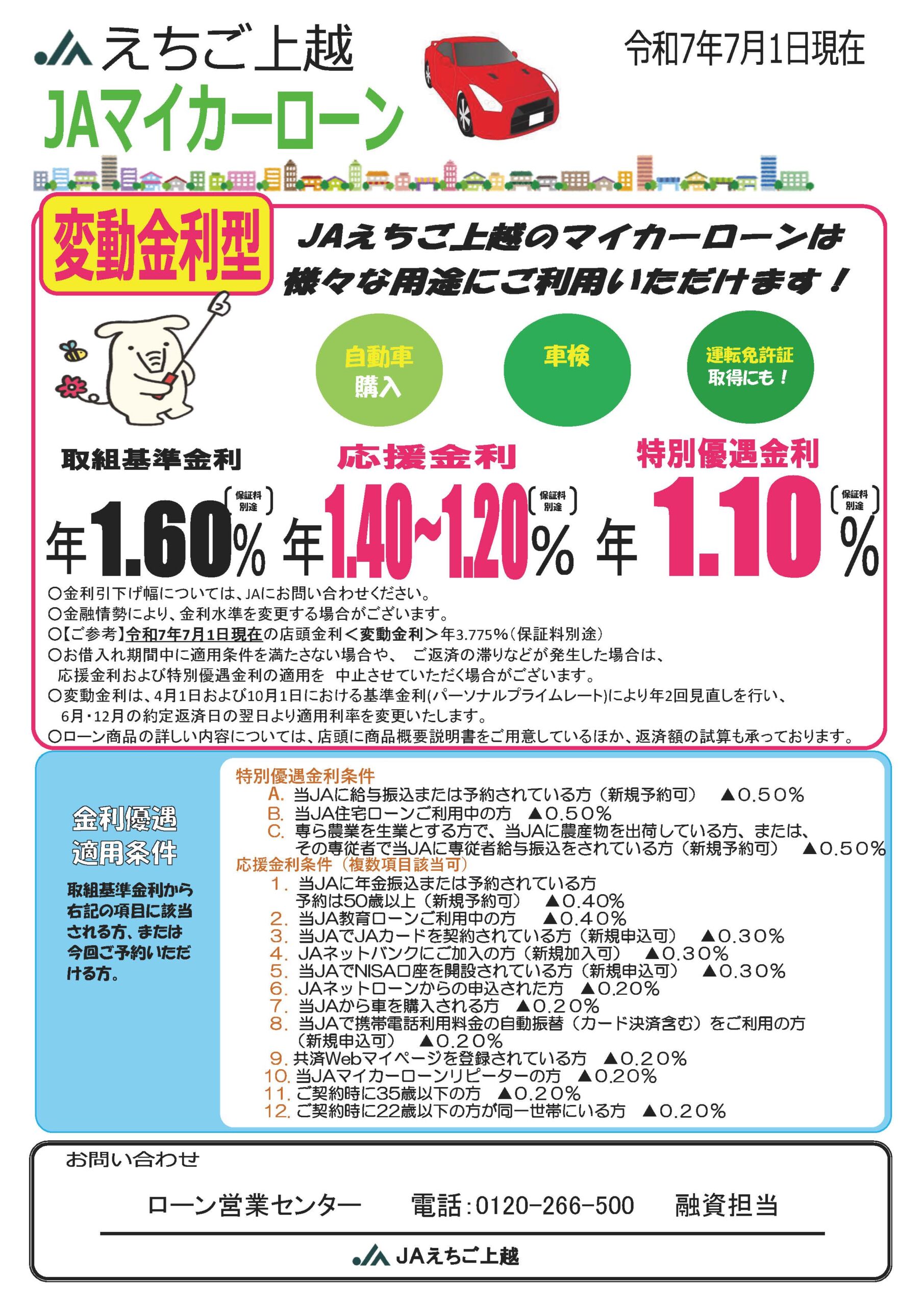 JAえちご上越マイカーローンちらしのサムネイル